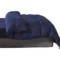 Amazon｜掛けふとんカバー セミダブル 170x210cm ネイビー 綿混 無地